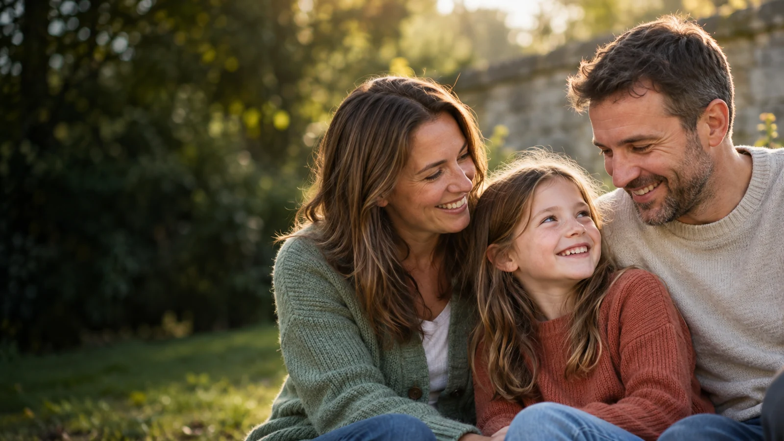 Illustrative image of a family enjoying a moment together